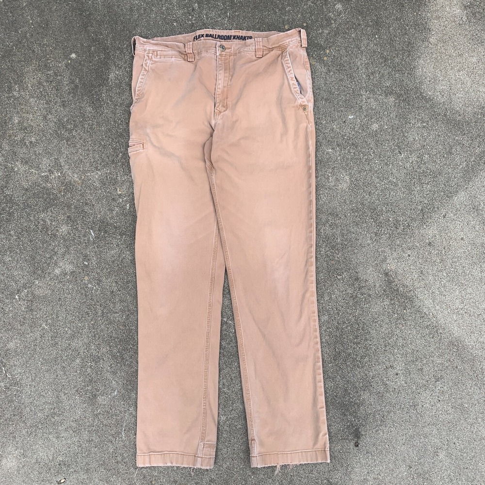Duluth Trading Co Pants‎ Mens 34x32 Flex Ballroom Khakis Work Faded Tag 34x34
